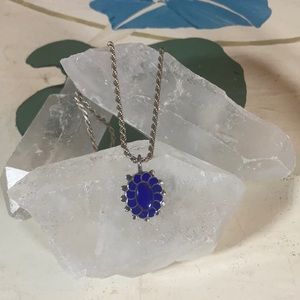Lapis inlay necklace
